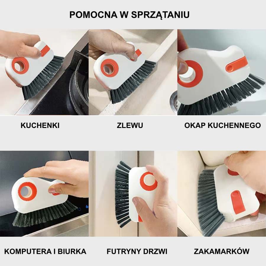 Szczotka 2w1 do trudno dostępnych miejsc