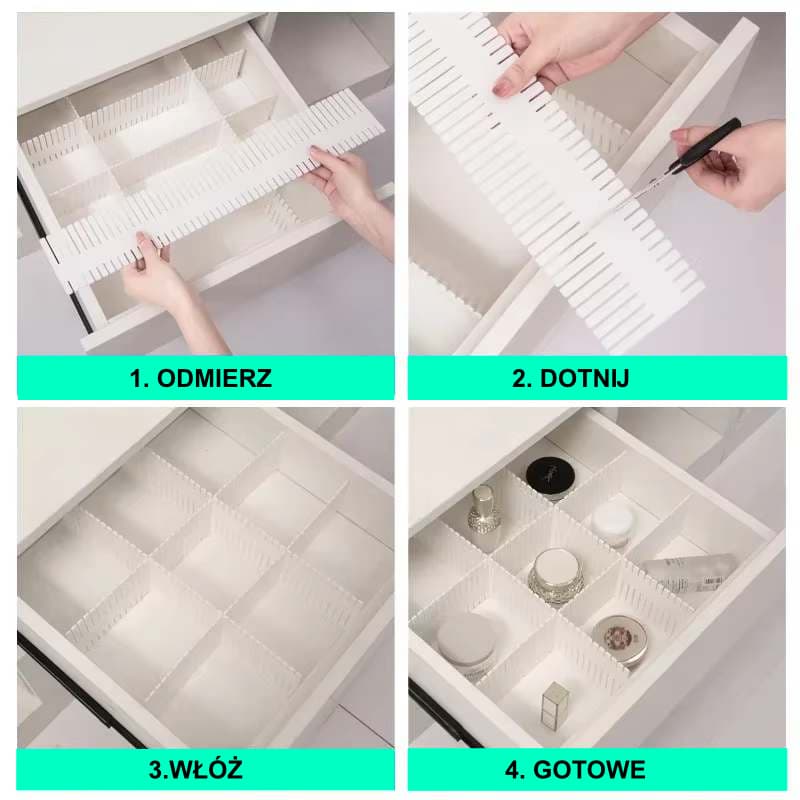 Modułowy organizer do szuflad, pojemników